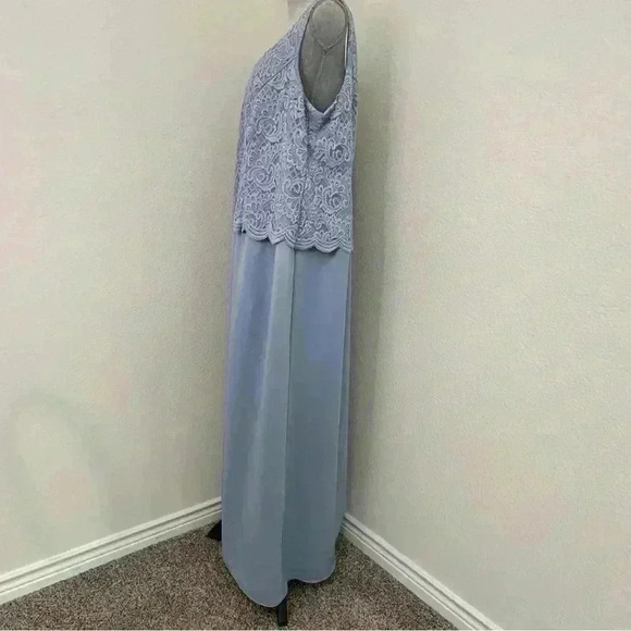 ALEX EVENINGS (mother of the bride) Trimmed Laced Sleeveless Dress Size 22W - Picture 9 of 13